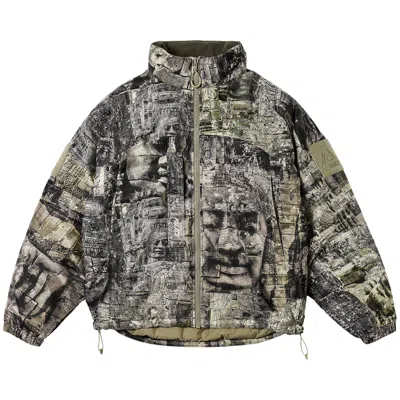 Pre-owned Palace Soft Jacket 'rock Print' | Grey | Men's Size Xl In Gray