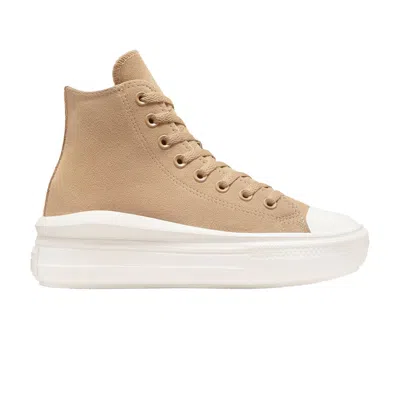Pre-owned Converse Wmns Chuck Taylor All Star Move Platform High 'colorful Suede - Coffee Rum' | Tan | Women's In Brown