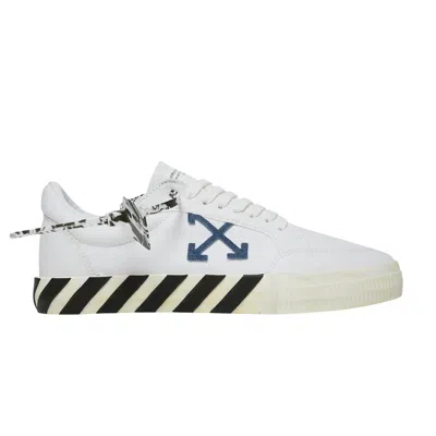 Pre-owned Off-white Vulc Sneaker 'white Navy Blue' 2022 | Men's Size 46