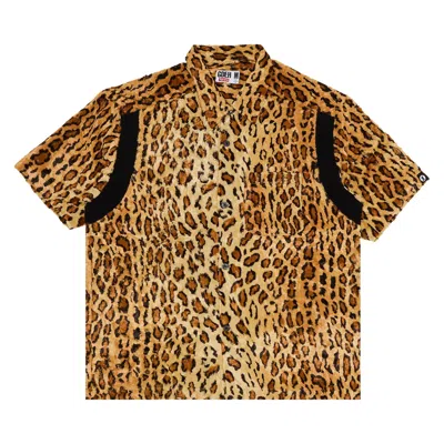 Pre-owned Supreme X Goodenough Crushed Rayon Pile Short-sleeve Shirt 'leopard' | Multi-color | Men's Size S