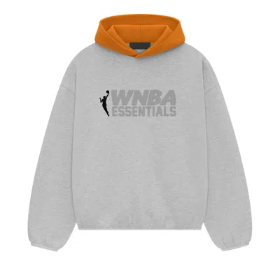 Pre-owned Essentials Fear Of God  X Wnba Hoodie 'light Heather' | Grey | Men's Size M