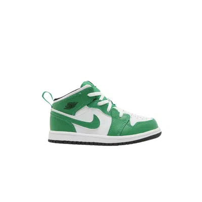 Pre-owned Air Jordan 1 Mid Td 'lucky Green' | Infant Size 10