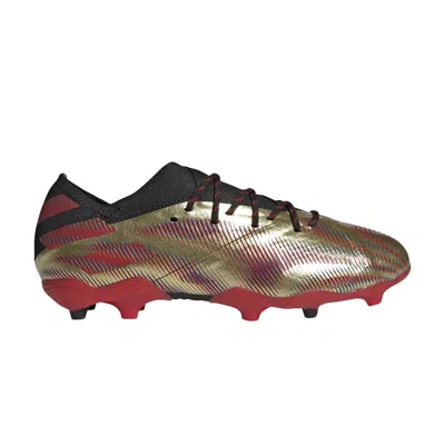 Pre-owned Adidas Originals Adidas Nemeziz Messi.1 Fg J 'tension Tape - Gold Metallic' | Kid's Size 6