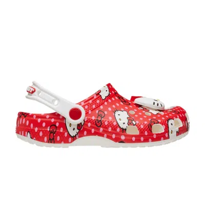 Pre-owned Crocs Hello Kitty X Classic Clog Toddler 'red Polka Dots' | Infant Size 8
