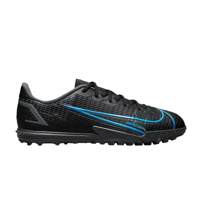Pre-owned Nike Mercurial Vapor 14 Academy Tf Gs 'black Photo Blue' | Kid's Size 3.5