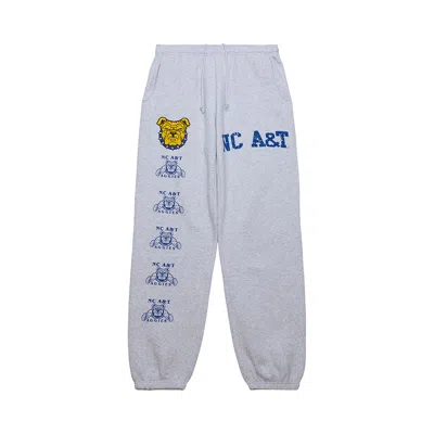 Pre-owned Cactus Jack By Travis Scott X Mitchell & Ness North Carolina A&t University Sweatpants 'grey Heather In Gray