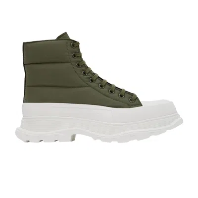 Pre-owned Alexander Mcqueen Tread Slick Boot 'khaki Nylon' | Green | Men's Size 42