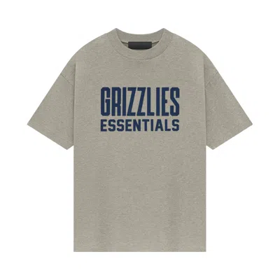 Pre-owned Essentials Fear Of God  Grizzlies Tee 'warm Heather' | Grey | Men's Size M In Gray