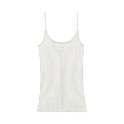 Pre-owned Courrèges Reedition Knit Tank Top 'heritage White' | Women's Size Xs