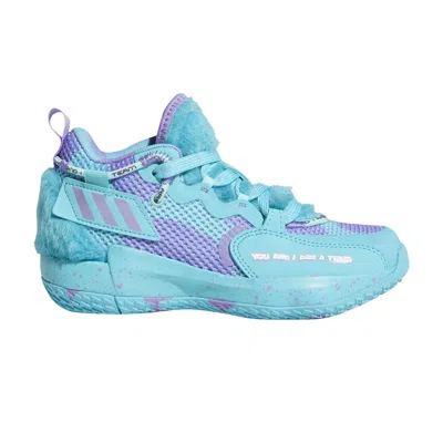 Pre-owned Adidas Originals Adidas Monsters Inc. X Dame 7 Extply Little Kid 'sulley' | Blue | Kid's Size 1