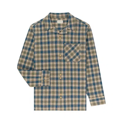 Pre-owned Aimé Leon Dore Patterned Leisure Shirt 'blue/tan Plaid' | Multi-color | Men's Size Xl
