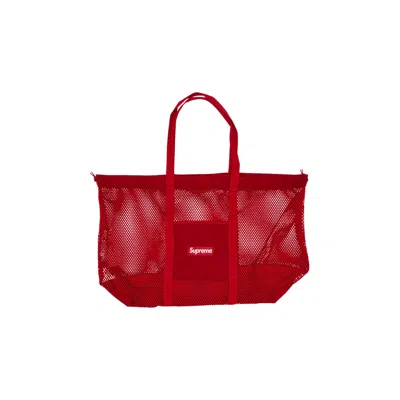 Pre-owned Supreme Mesh Tote Bag 'red' | Men's Size Onesize