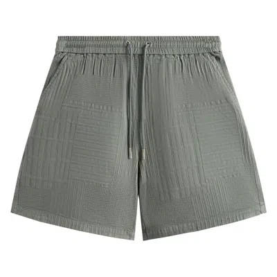 Pre-owned Kith Overdyed Patchwork Mason Short 'reverie' | Green | Men's Size L