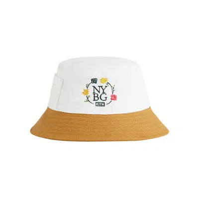 Pre-owned Kith X New York Botanical Garden Two Tone Canvas Dawson Bucket Hat 'sandrift' | Cream | Men's Size O