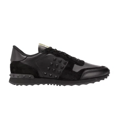 Pre-owned Valentino Garavani Valentino Valentino Rockstud Rockrunner 'black' | Men's Size 39