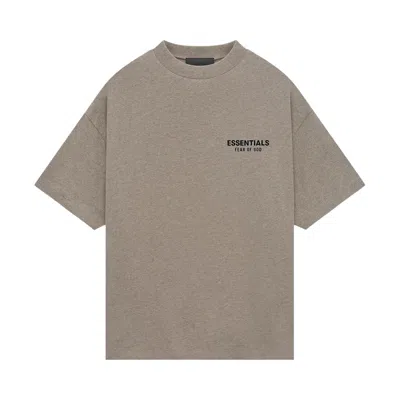Pre-owned Essentials Fear Of God  Jersey Crewneck T-shirt 'heather Grey' | Men's Size Xl In Gray