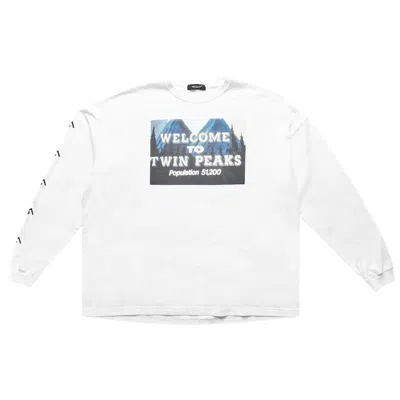 Pre-owned Undercover Twin Peaks Long-sleeve Graphic T-shirt 'white' | Men's Size 5