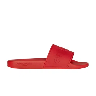 Pre-owned Givenchy Paris Slide 'red' | Men's Size 39
