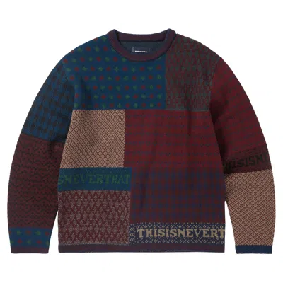 Pre-owned Thisisneverthat Block Knit Long-sleeve 'multicolor' | Multi-color | Men's Size L