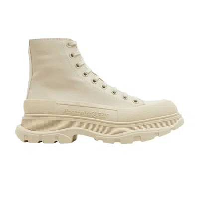 Pre-owned Alexander Mcqueen Tread Slick Boot 'beige Leather' | Cream | Men's Size 41
