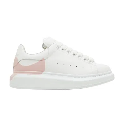 Pre-owned Alexander Mcqueen Wmns Oversized Sneaker 'drop Heel Counter Print - White Rose' |