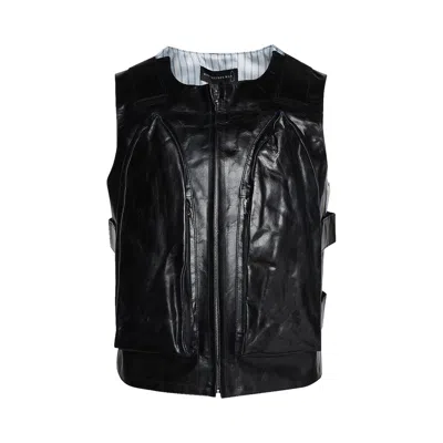Pre-owned Who Decides War Bullet Point Vest 'indigo' | Blue | Men's Size S