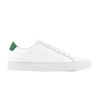 Pre-owned Common Projects Retro Low 'white Green' | Men's Size 40