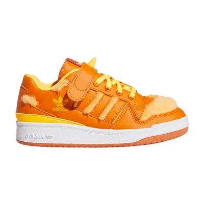 Pre-owned Adidas Originals Adidas Monsters Inc. X Forum Low Little Kid 'george Sanderson' | Orange | Kid's Size 11