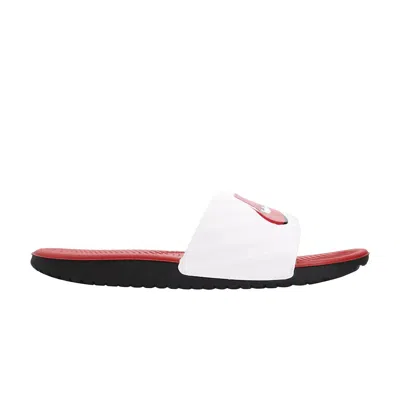 Pre-owned Nike Kawa Slide Jdi Gs 'university Red' | White | Kid's Size 1