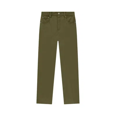 Pre-owned Essentials Fear Of God  Textured Nylon 5-pocket Pant 'military' | Green | Men's Size 38