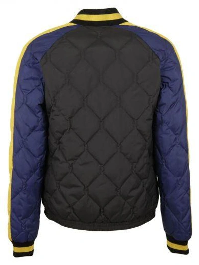 Shop Kenzo Quilted Bomber Jacket In Nero