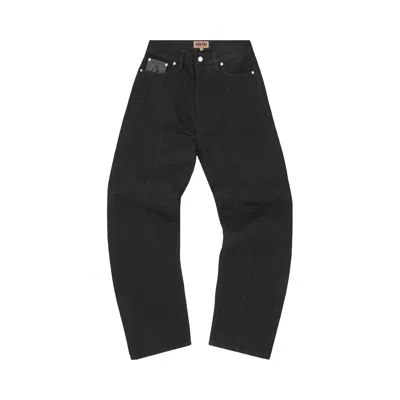 Pre-owned Corteiz C-star Stitch-down Jeans 'triple Black' | Men's Size M