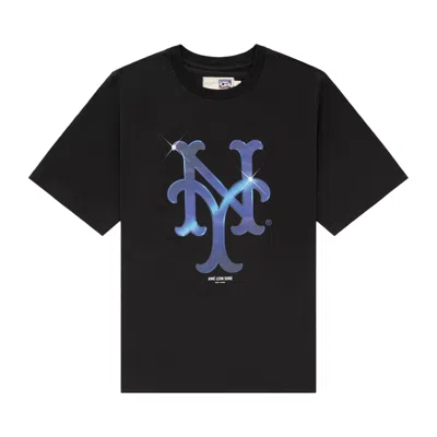 Pre-owned Aimé Leon Dore X New York Mets Logo Tee 'jet Black' | Men's Size Xs