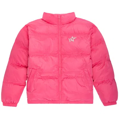 Pre-owned Sp5der 5star Puffer Jacket 'pink' | Men's Size L