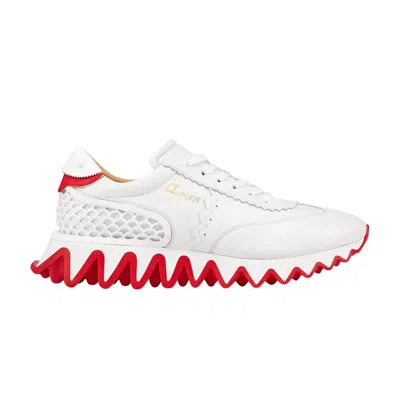 Pre-owned Christian Louboutin Loubishark Low 'white Red' | Men's Size 41.5