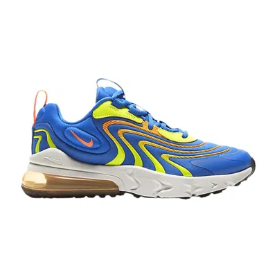Pre-owned Nike Air Max 270 React Eng Gs 'soar Volt Orange' | Blue | Kid's Size 7