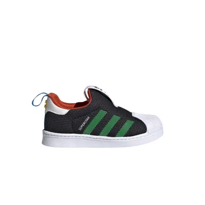 Pre-owned Adidas Originals Adidas Lego X Superstar 360 Infant 'black Green' | Infant Size 7.5