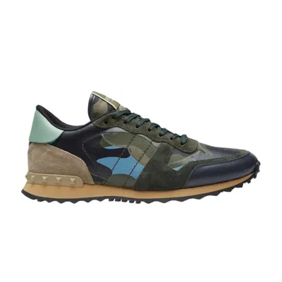 Pre-owned Valentino Garavani Valentino Valentino Rockrunner 'army Green Camo' | Men's Size 44.5