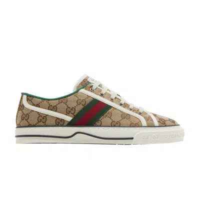 Pre-owned Gucci Wmns Tennis 1977 'beige Ebony' | Brown | Women's Size 41