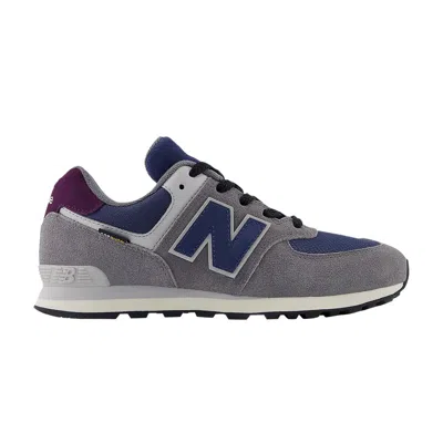Pre-owned New Balance 574 Big Kid 'castlerock Navy' | Grey | Kid's Size 3.5 In Gray