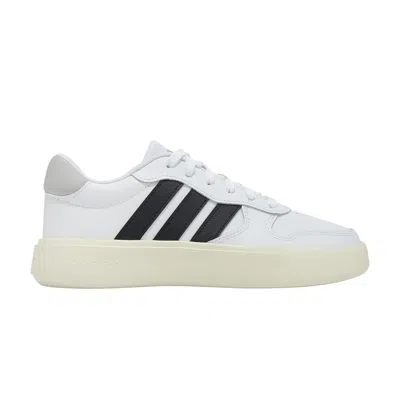 Pre-owned Adidas Originals Adidas Wmns Litecourt 'white Black Silver Metallic' | Women's Size 7