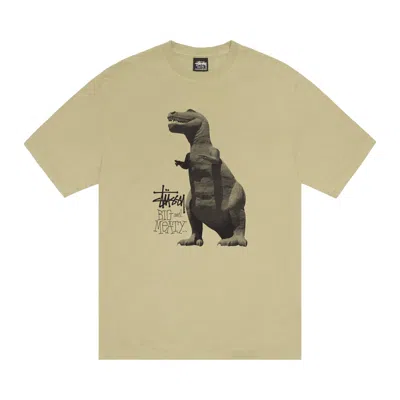 Pre-owned Stussy Big & Meaty Tee Pigment Dyed 'elm' | Tan | Men's Size L In Brown