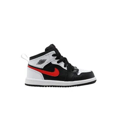 Pre-owned Air Jordan 1 Mid Td 'chile Red' | Black | Infant Size 10