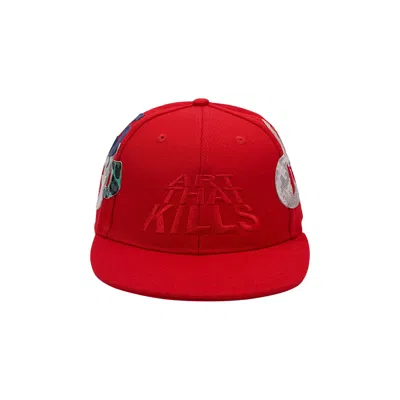 Pre-owned Gallery Dept. Atk G Patch Fitted Cap 'red' | Men's Size 7.375