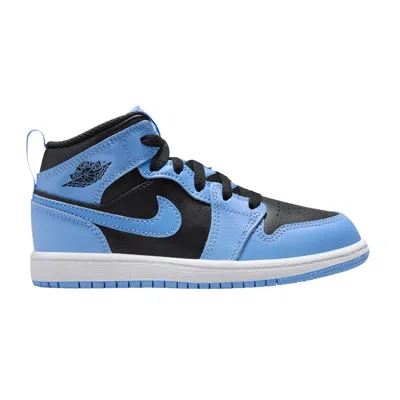 Pre-owned Air Jordan 1 Mid Ps 'university Blue Black' | Kid's Size 1.5
