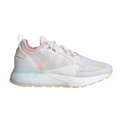 Pre-owned Adidas Originals Adidas Zx 2k Big Kid 'white Haze Coral' | Kid's Size 4