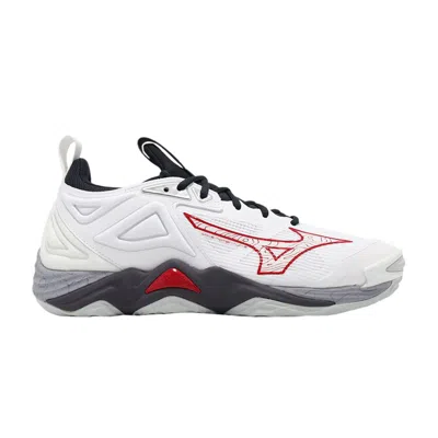 Pre-owned Mizuno Wave Momentum 3 'white Salsa Vulcan' | Men's Size 6.5