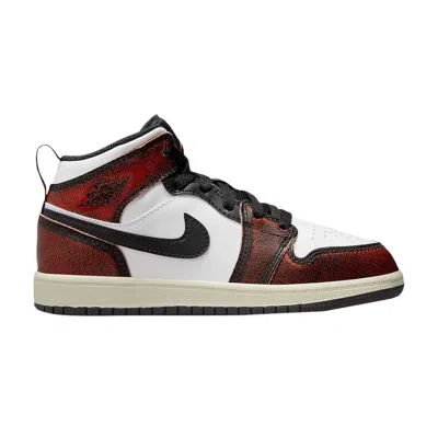 Pre-owned Air Jordan 1 Mid Se Ps 'wear-away' | Black | Kid's Size 11