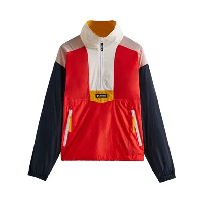 Pre-owned Kith For Columbia Riptide Windbreaker 'red Hibiscus' | Multi-color | Men's Size L