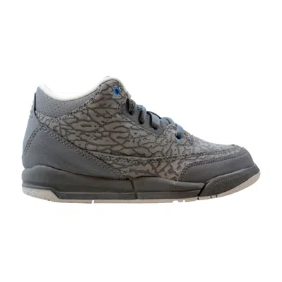Pre-owned Air Jordan 3 Retro Ps 'cool Grey Blue Glow' | Kid's Size 2